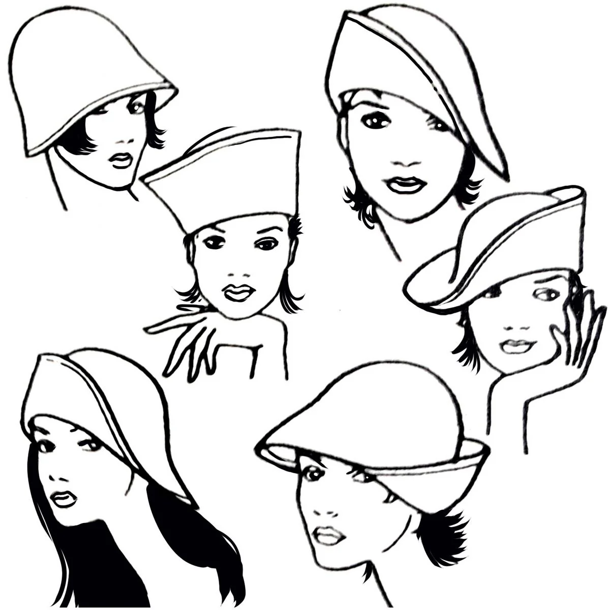 6-Way Shapeable Wool Felt Cloche Hat - Image 9