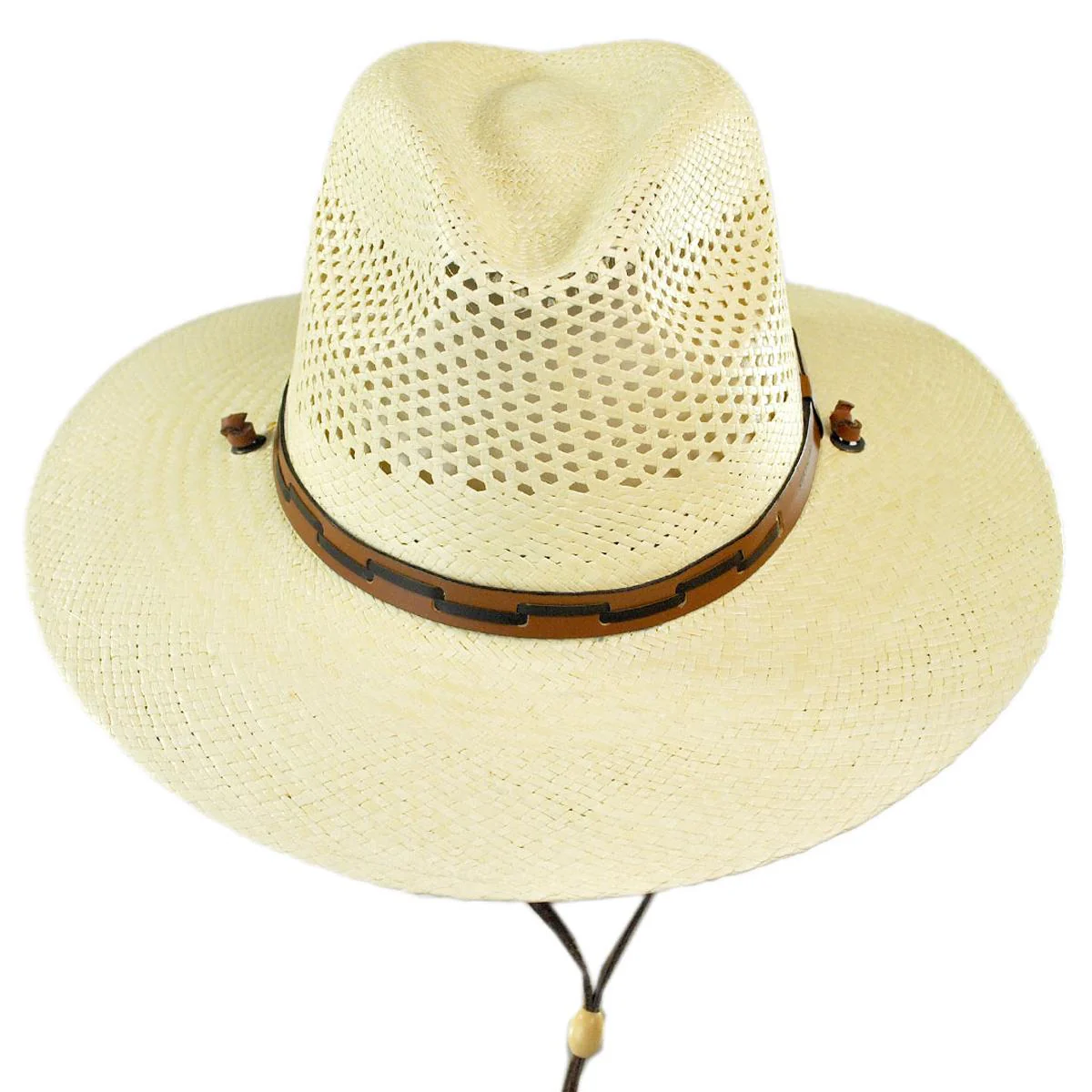 Airway Panama Straw Safari Fedora Hat - Image 3