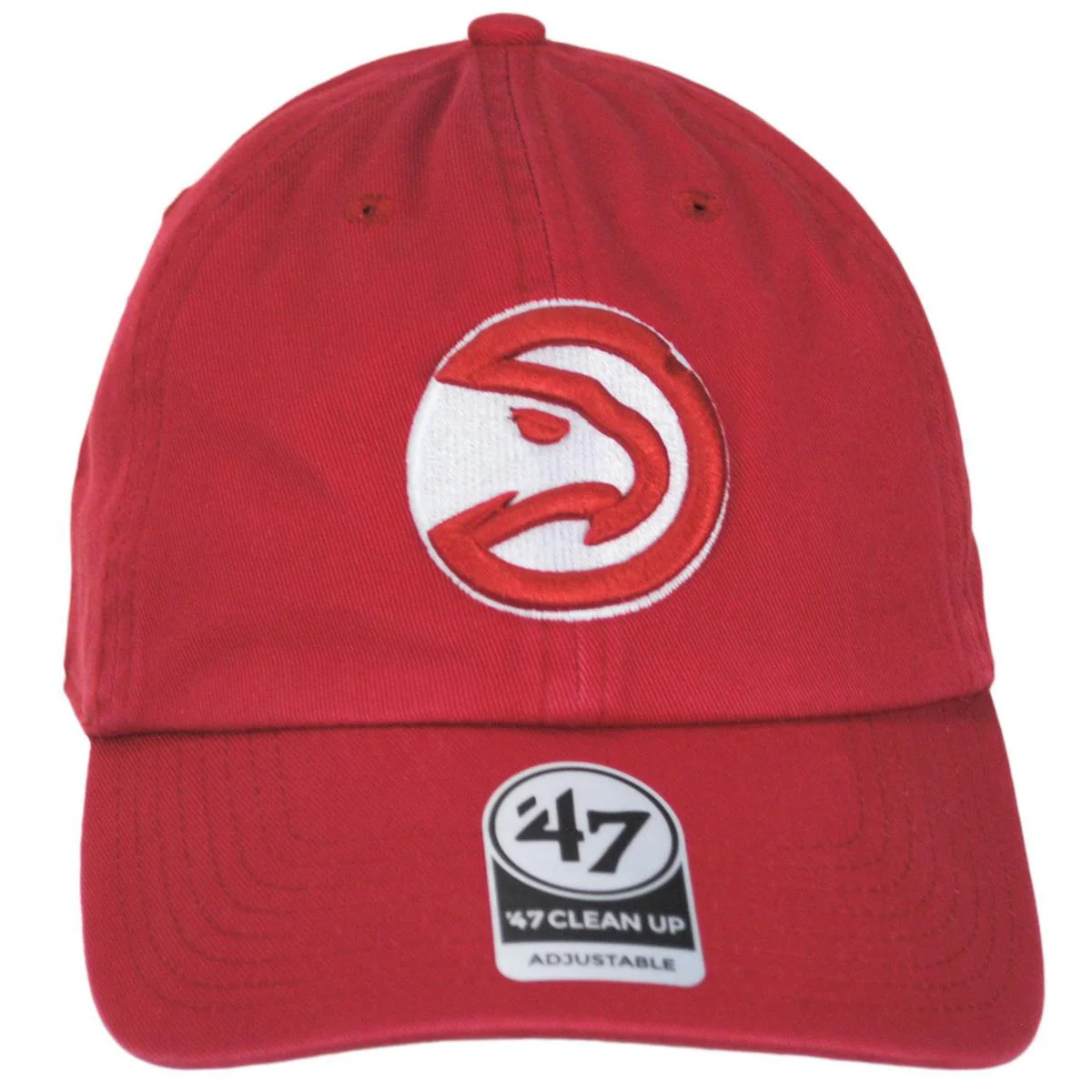 Atlanta Hawks NBA Clean Up Strapback Baseball Cap Dad Hat - Image 2