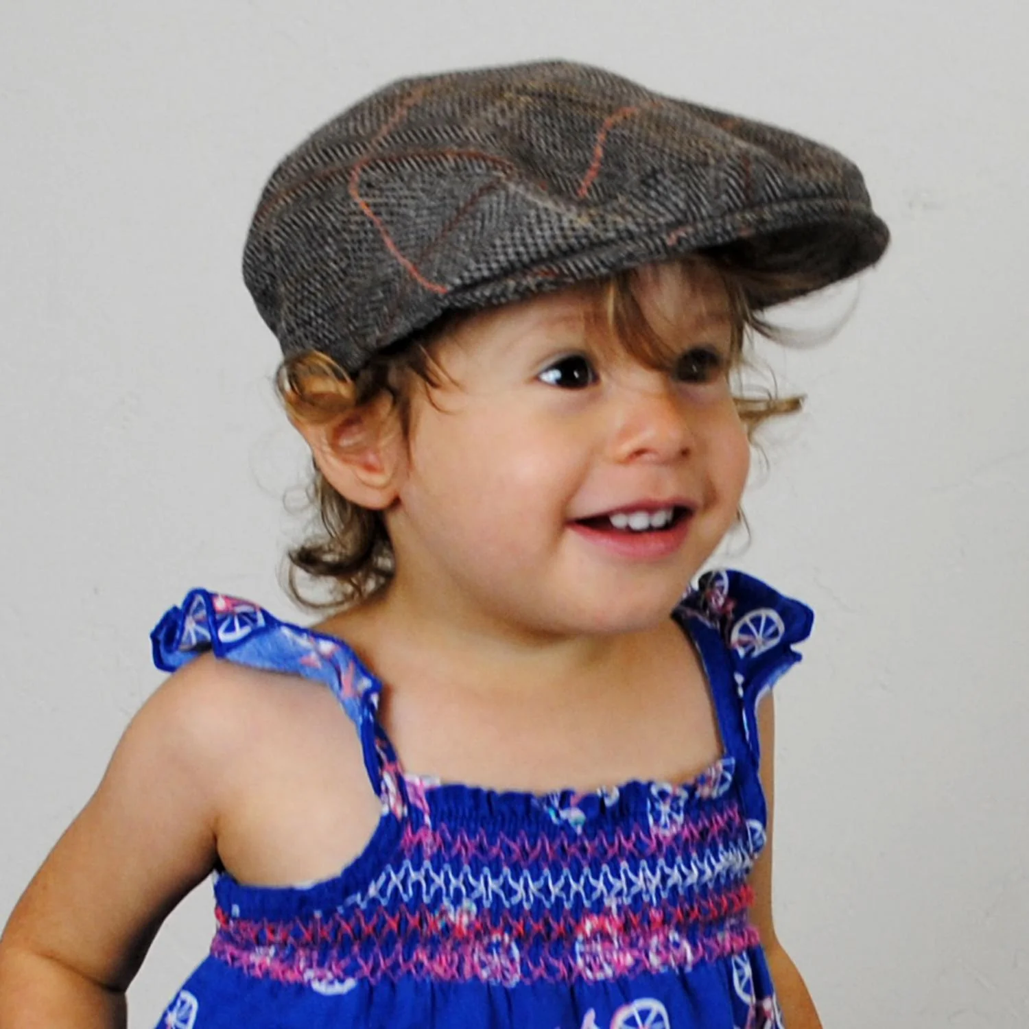 Baby Tweed Wool Blend Ivy Cap - Image 2