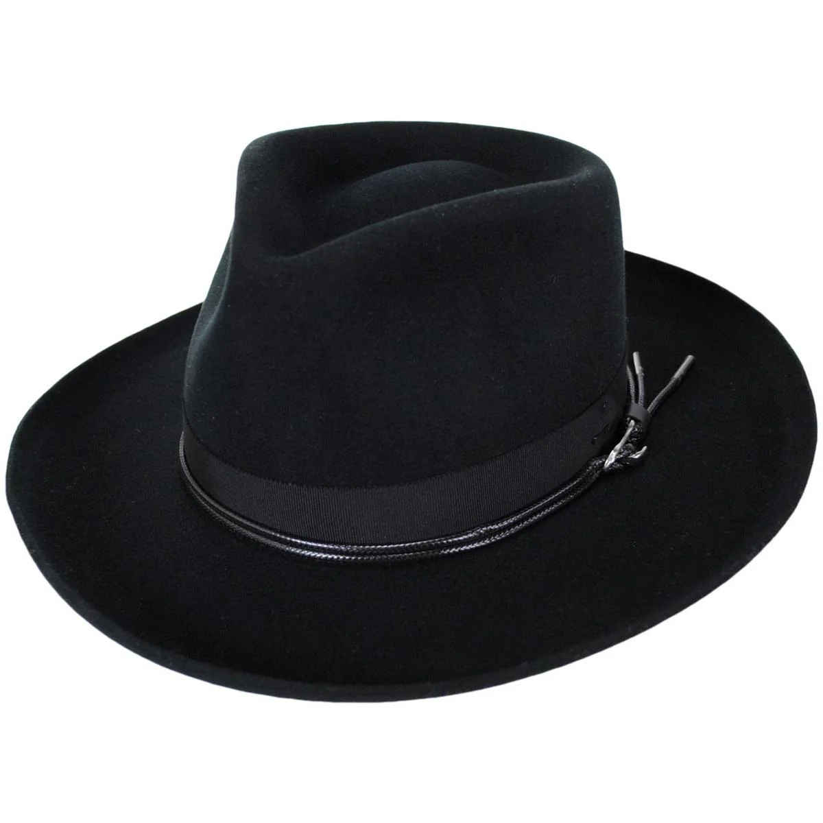 Bastien Polished Elite Wool Felt Fedora Hat