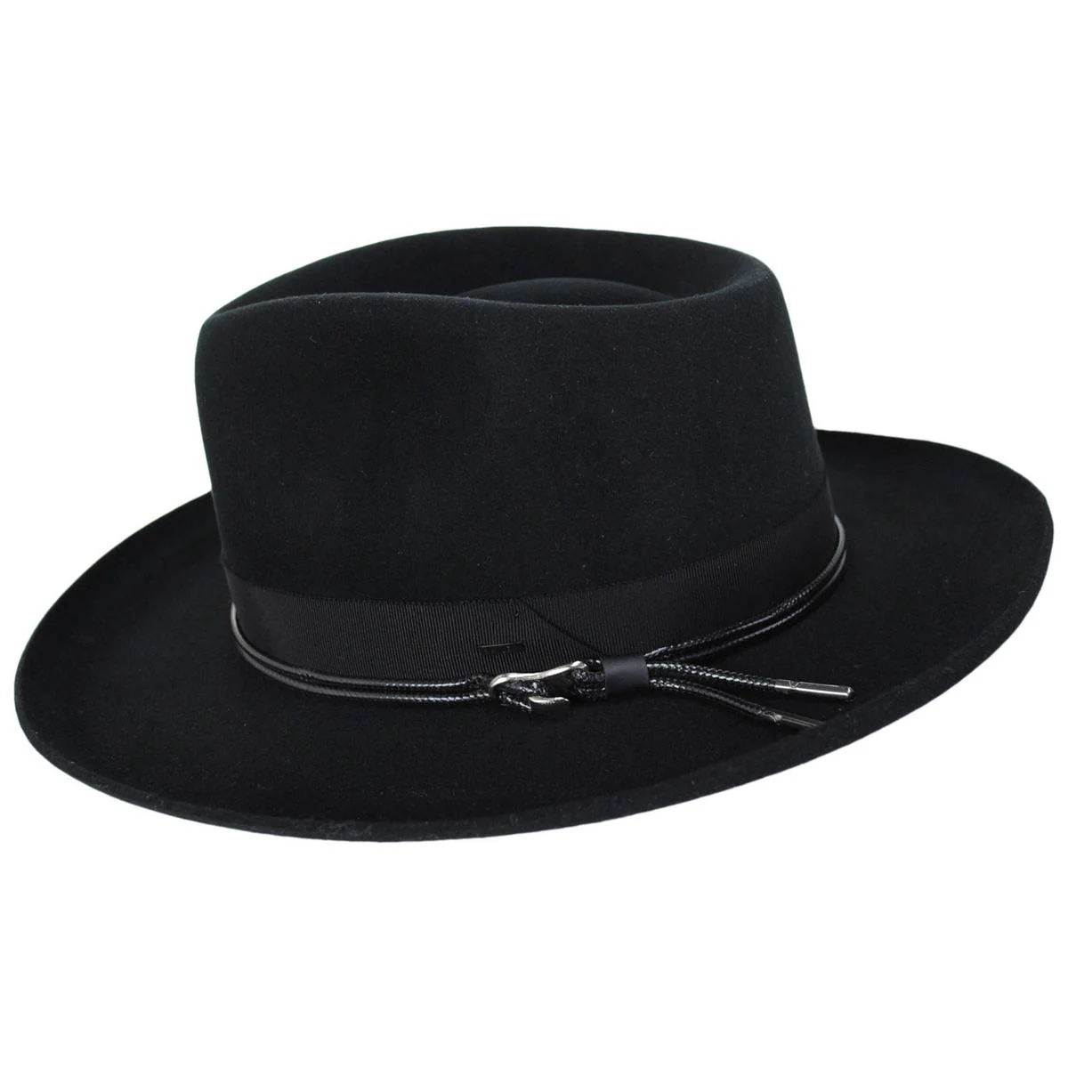 Bastien Polished Elite Wool Felt Fedora Hat - Image 3