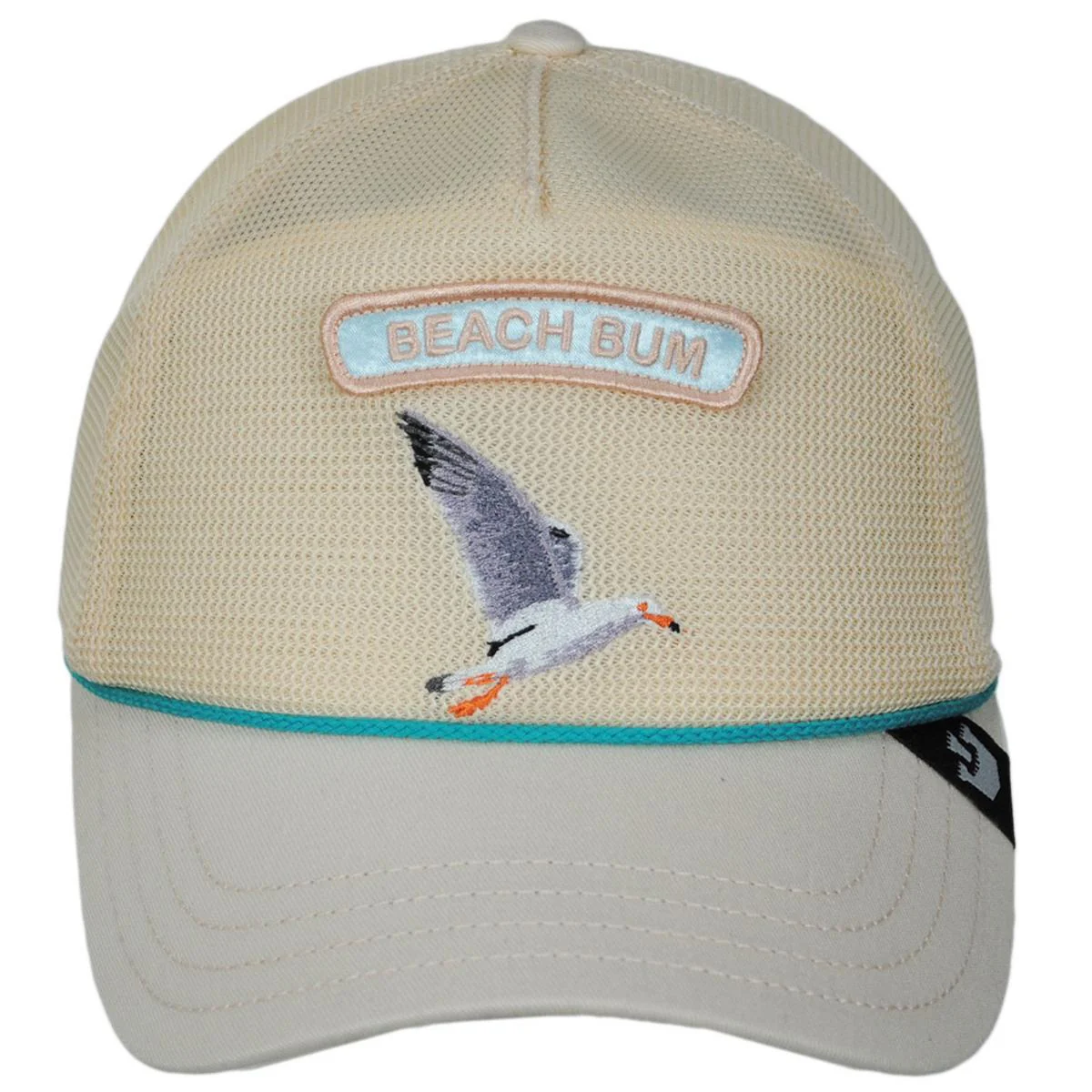 Beach Bum Mesh Trucker Snapback Baseball Cap - Image 2
