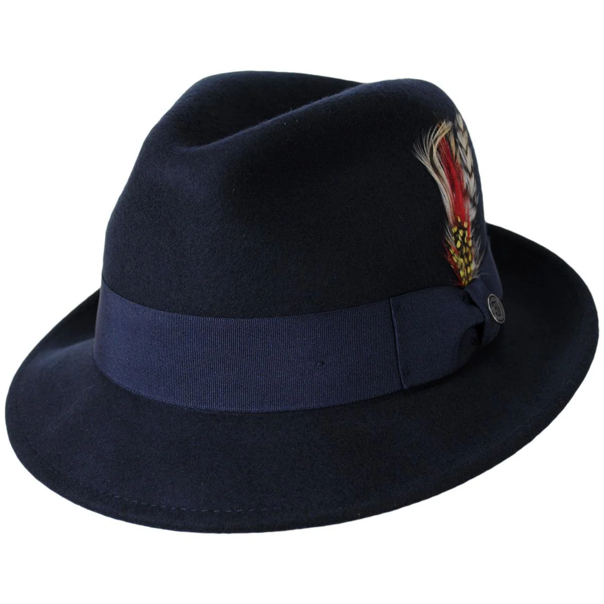 Blues Crushable Wool Felt Trilby Fedora Hat - Image 15