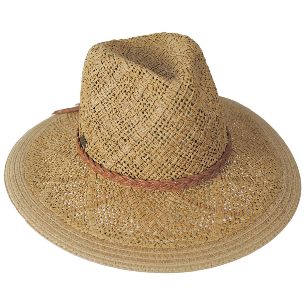 Bondi Toyo Straw Safari Fedora Hat - Image 5
