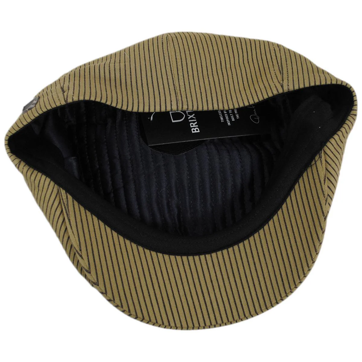 Brood Cotton Stripe Newsboy Cap - Image 6