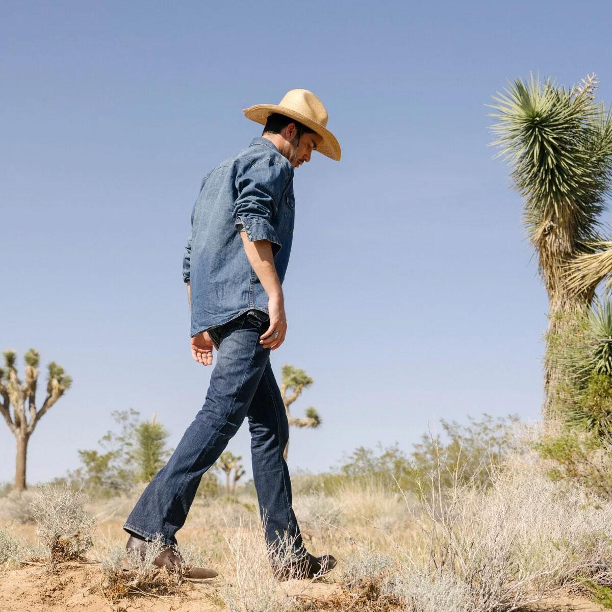 Bryce Palm Leaf Straw Gus Western Hat - Image 6