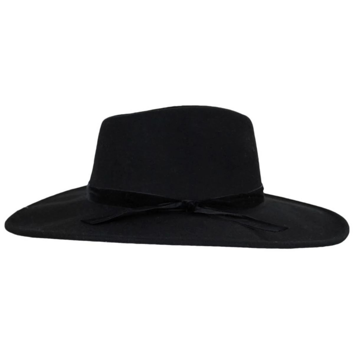 Calista Wide Brim Wool Felt Fedora Hat - Image 3