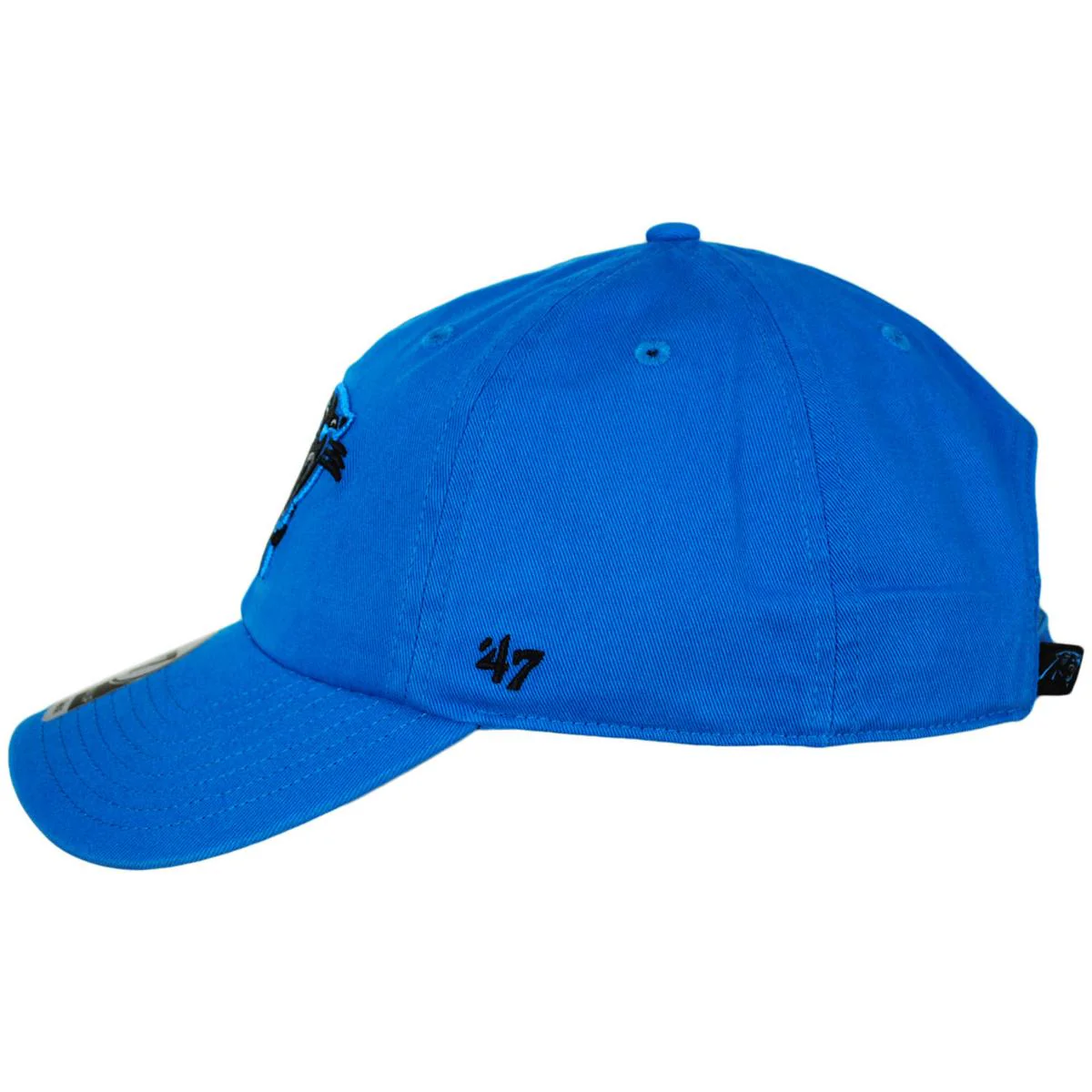 Carolina Panthers NFL Clean Up Strapback Baseball Cap Dad Hat - Image 7