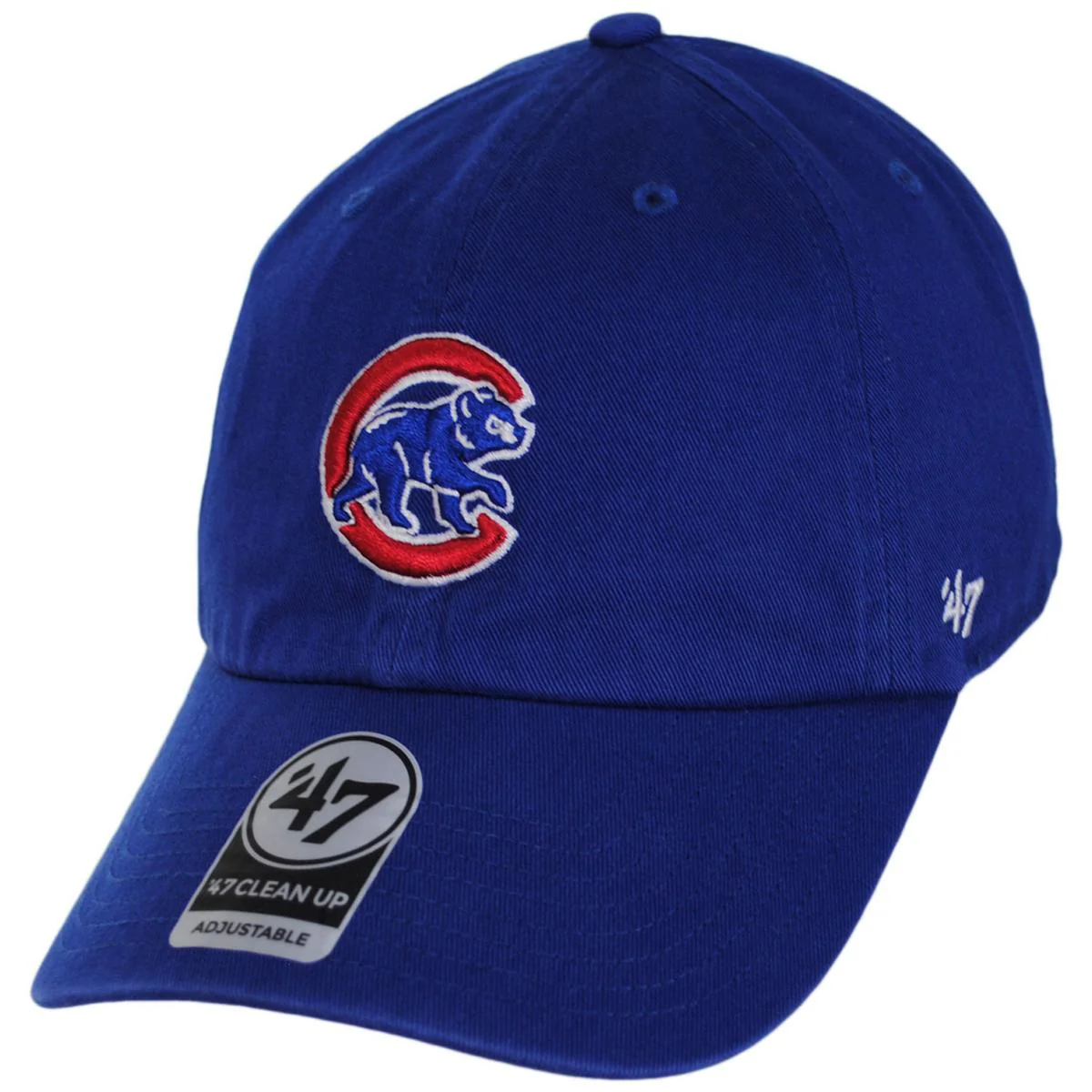 Chicago Cubs MLB Clean Up Strapback Baseball Cap Dad Hat - Image 2