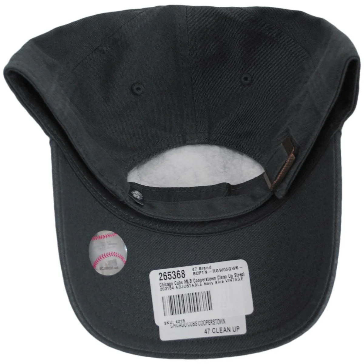 Chicago Cubs MLB Cooperstown Clean Up Strapback Baseball Cap Dad Hat - Image 4