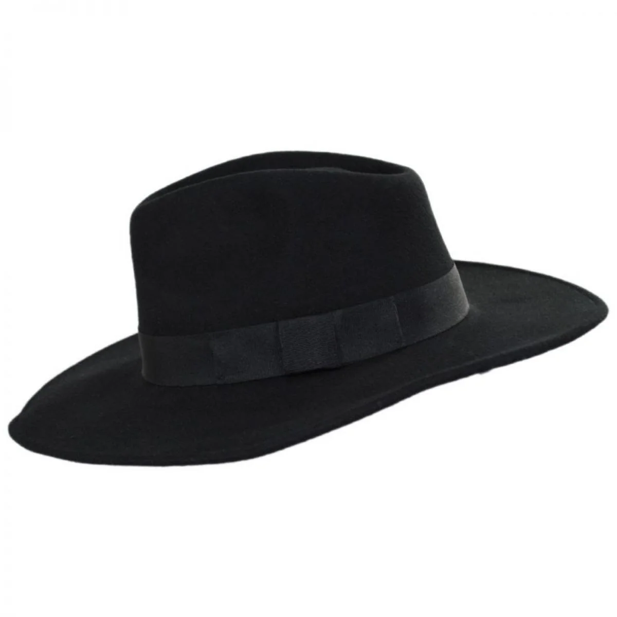 Colorado Ultra Wide Brim Wool Felt Fedora Hat - Image 4
