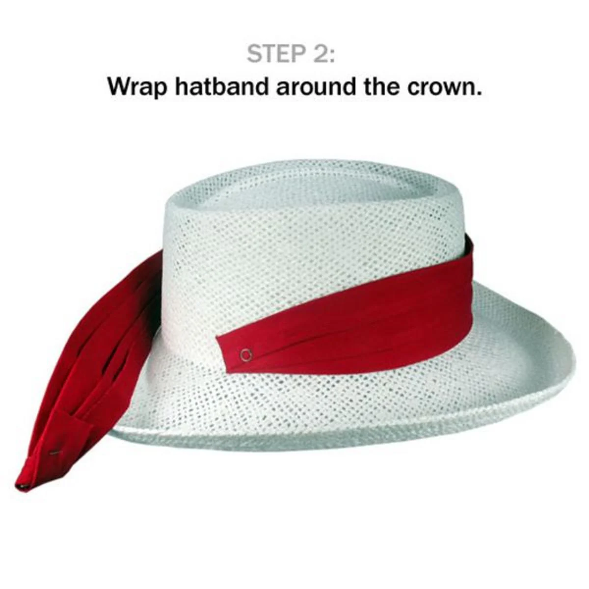 Cotton Twill 3-Pleat Puggaree Hat Band - Image 3