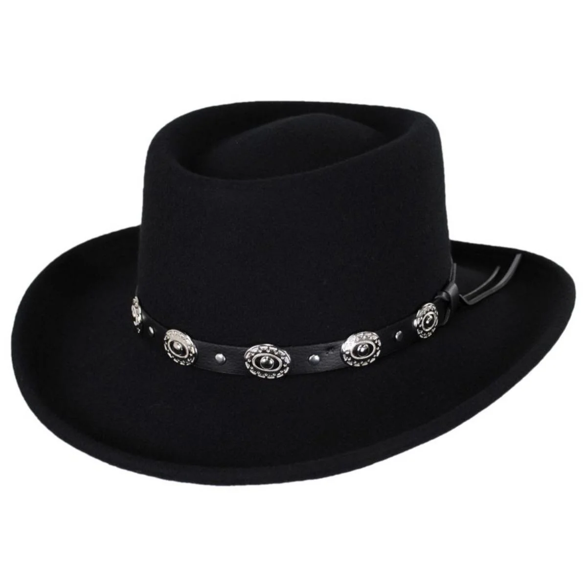 Crossfire Wool Felt Gambler Hat
