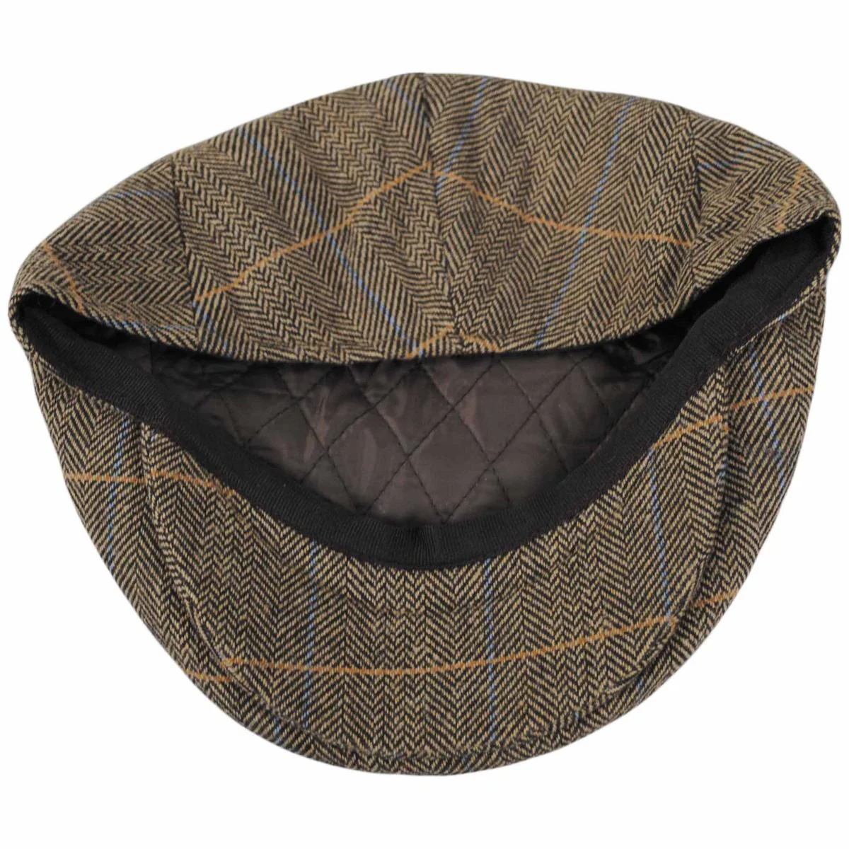 Croydon Herringbone Plaid Wool Blend Ivy Cap - Image 5