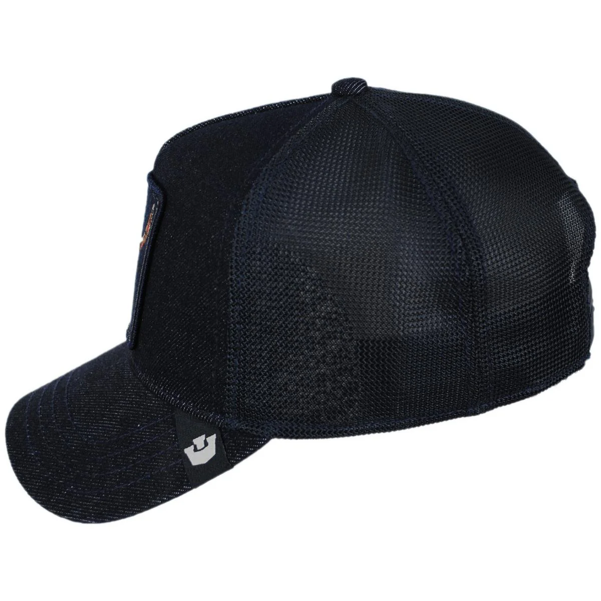 Dead Denim Mesh Trucker Snapback Baseball Cap - Image 4