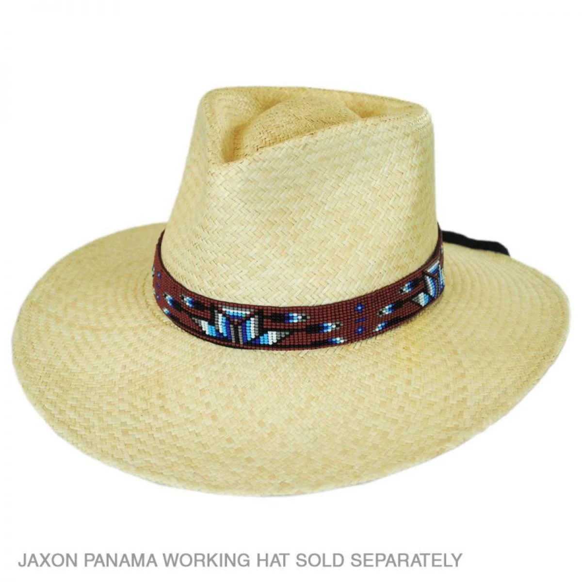 Demi-Star and Feather Beaded Hat Band - Image 2