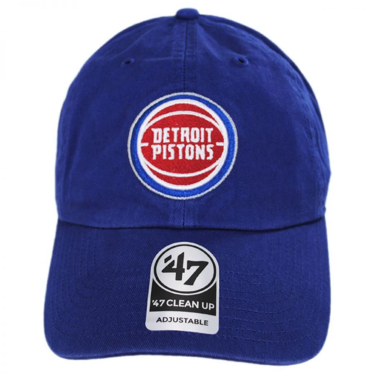 Detroit Pistons NBA Clean Up Strapback Baseball Cap Dad Hat - Image 2