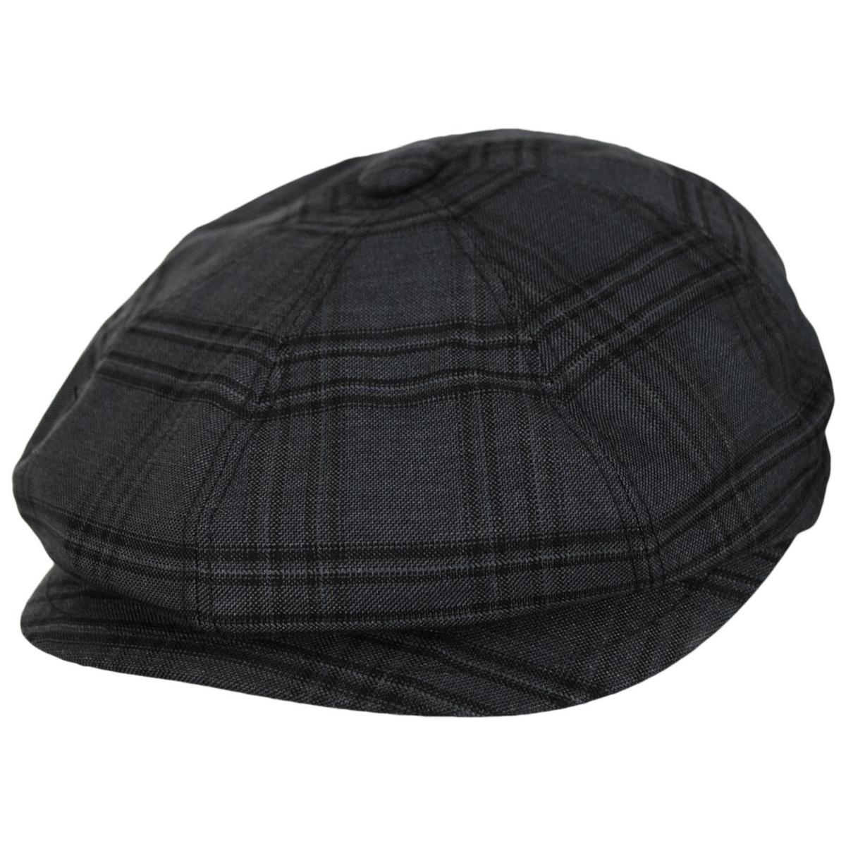 Eniry Plaid Earflap Newsboy Cap