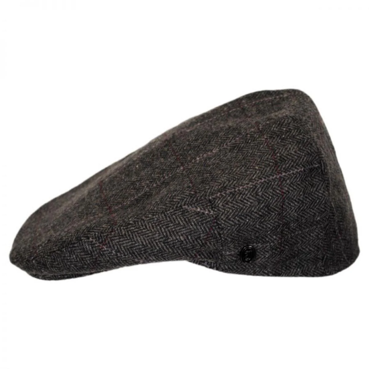 Euston Herringbone Plaid Wool Blend Ivy Cap - Image 3