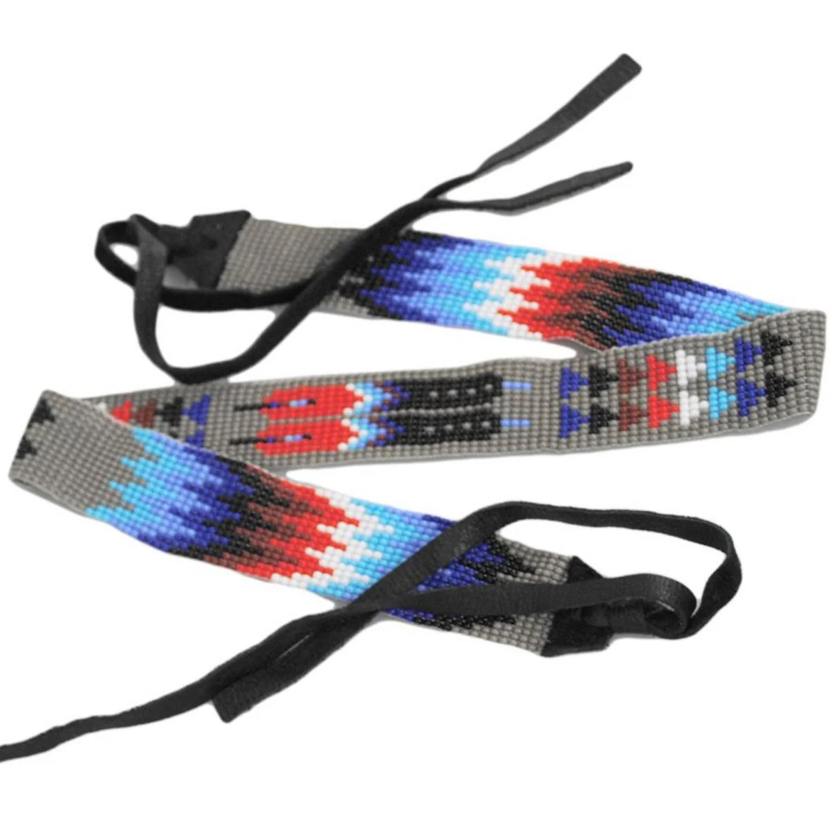Feather and Arrow Beaded Hat Band