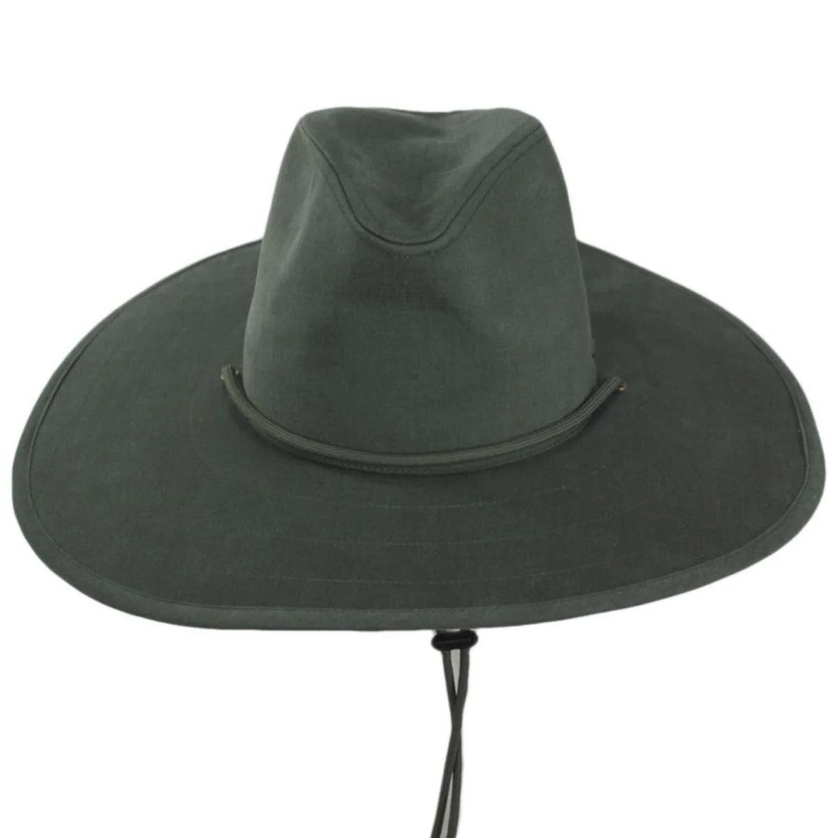 Field Cotton Aussie Sun Hat - Olive Green - Image 2