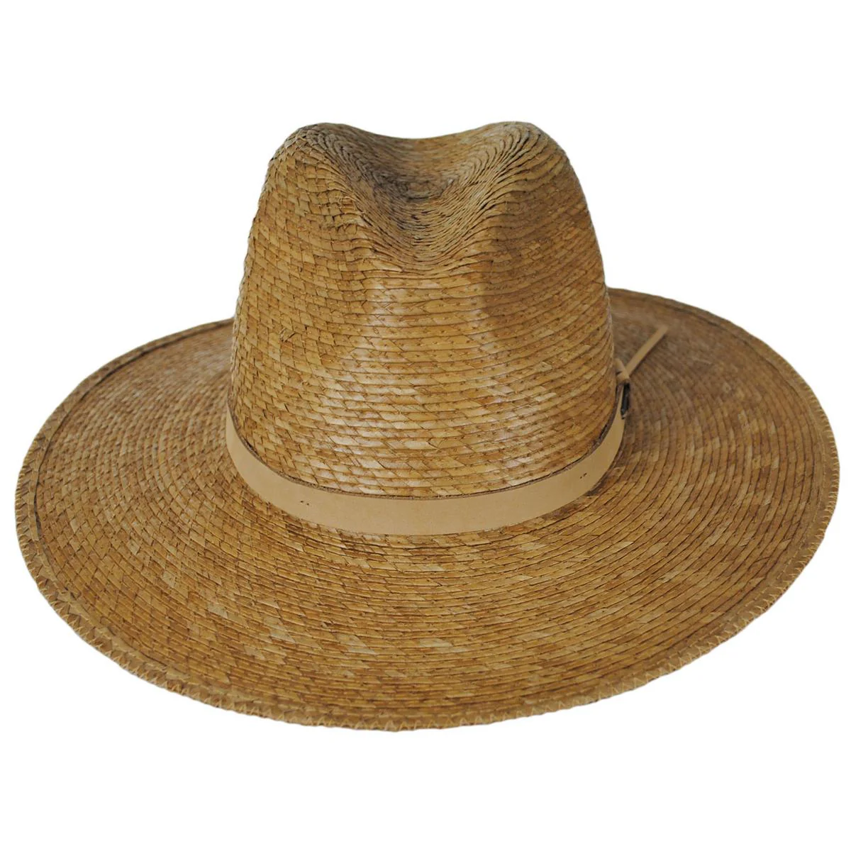Field Proper Palm Straw Fedora Hat - Tan/Tan - Image 2