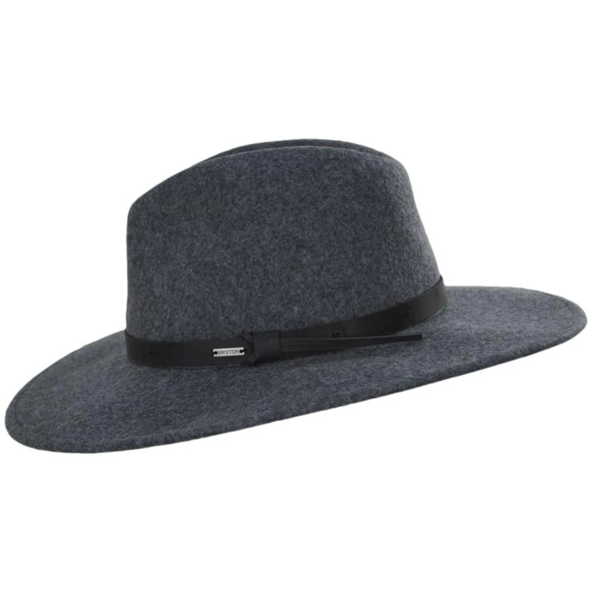 Field Proper Wool Felt Fedora Hat - Dark Heather Grey - Image 3
