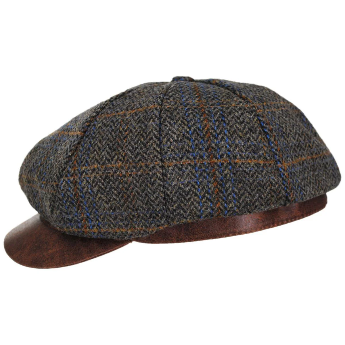 Finnbar Wool Blend Tweed Newsboy Cap - Image 3