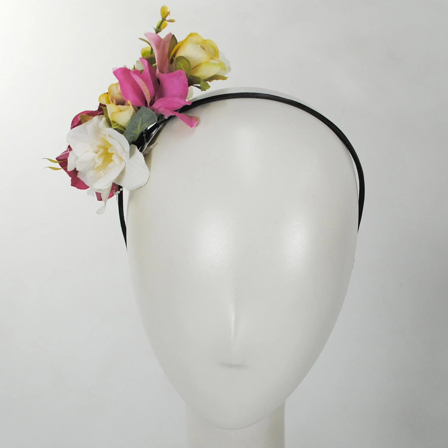 Flower Bouquet Fascinator Headband - Image 2