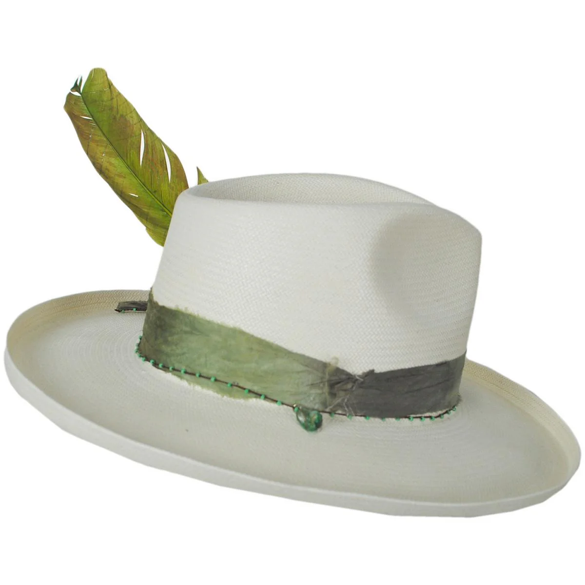 Free Thinker Shantung Straw Fedora Hat - Image 4