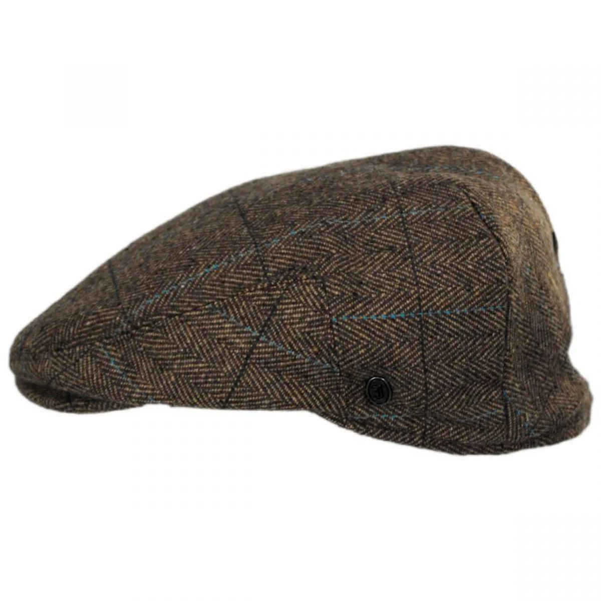 Gibson Herringbone Plaid Wool Blend Ivy Cap - Image 5