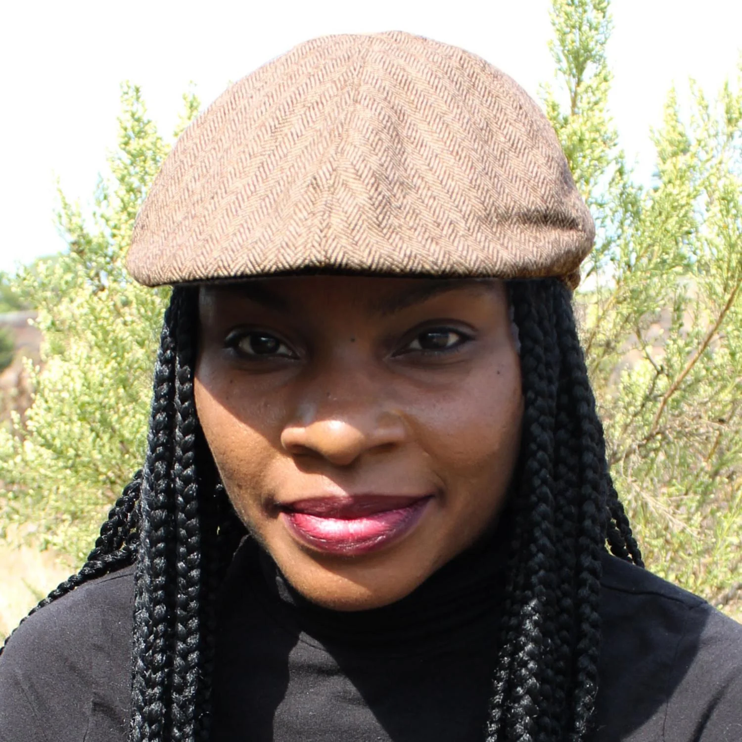Herringbone Wool Blend Duckbill Ivy Cap - Image 8