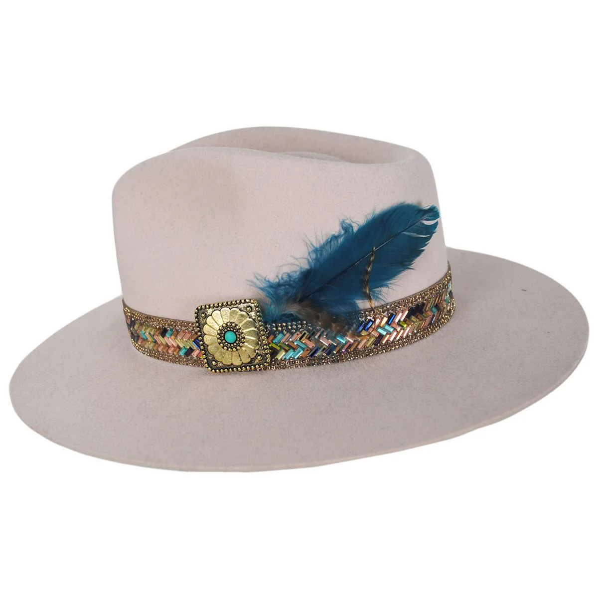 Lainey Wilson Hillbilly Hippie Wool Felt Rancher Fedora Hat - Image 3