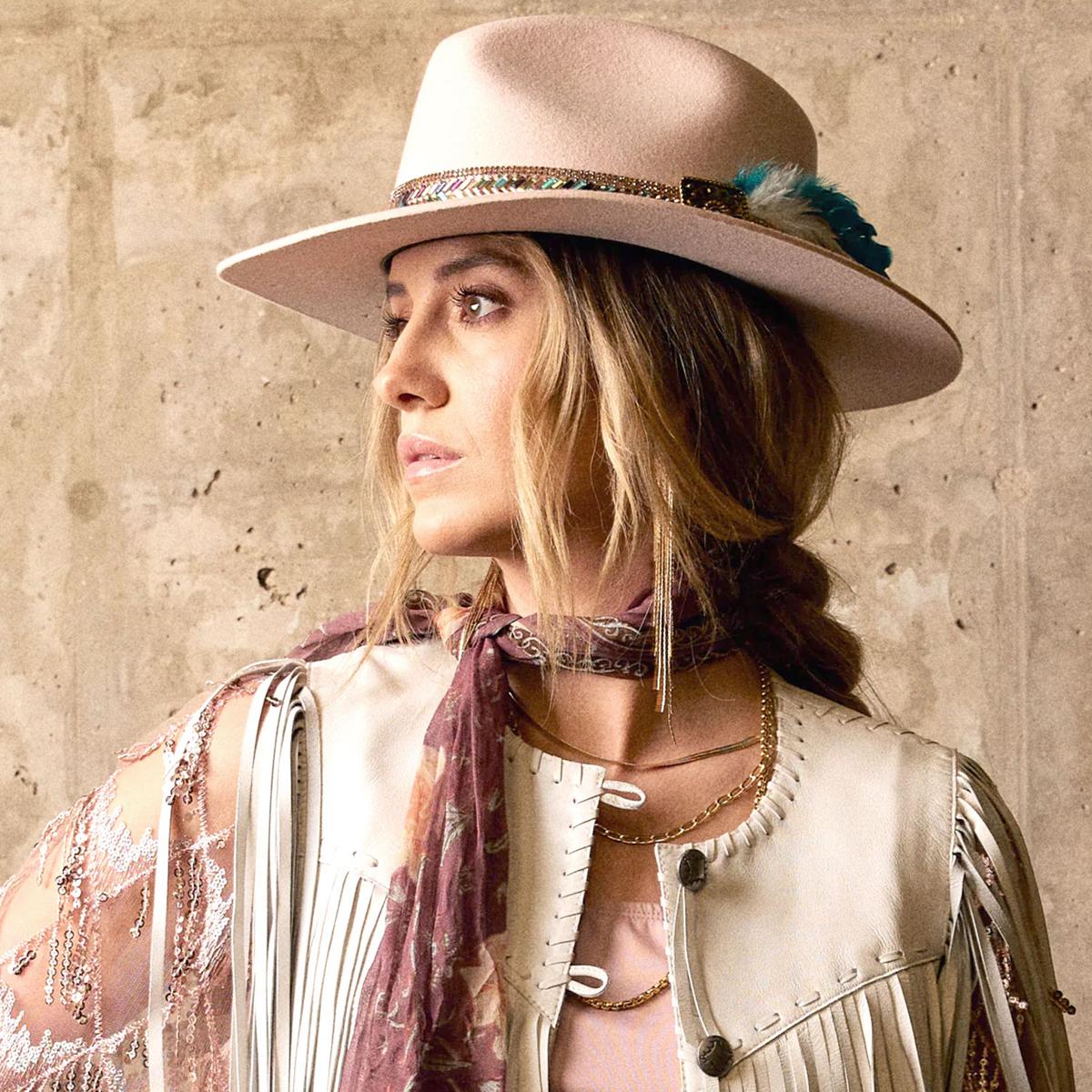 Lainey Wilson Hillbilly Hippie Wool Felt Rancher Fedora Hat - Image 4