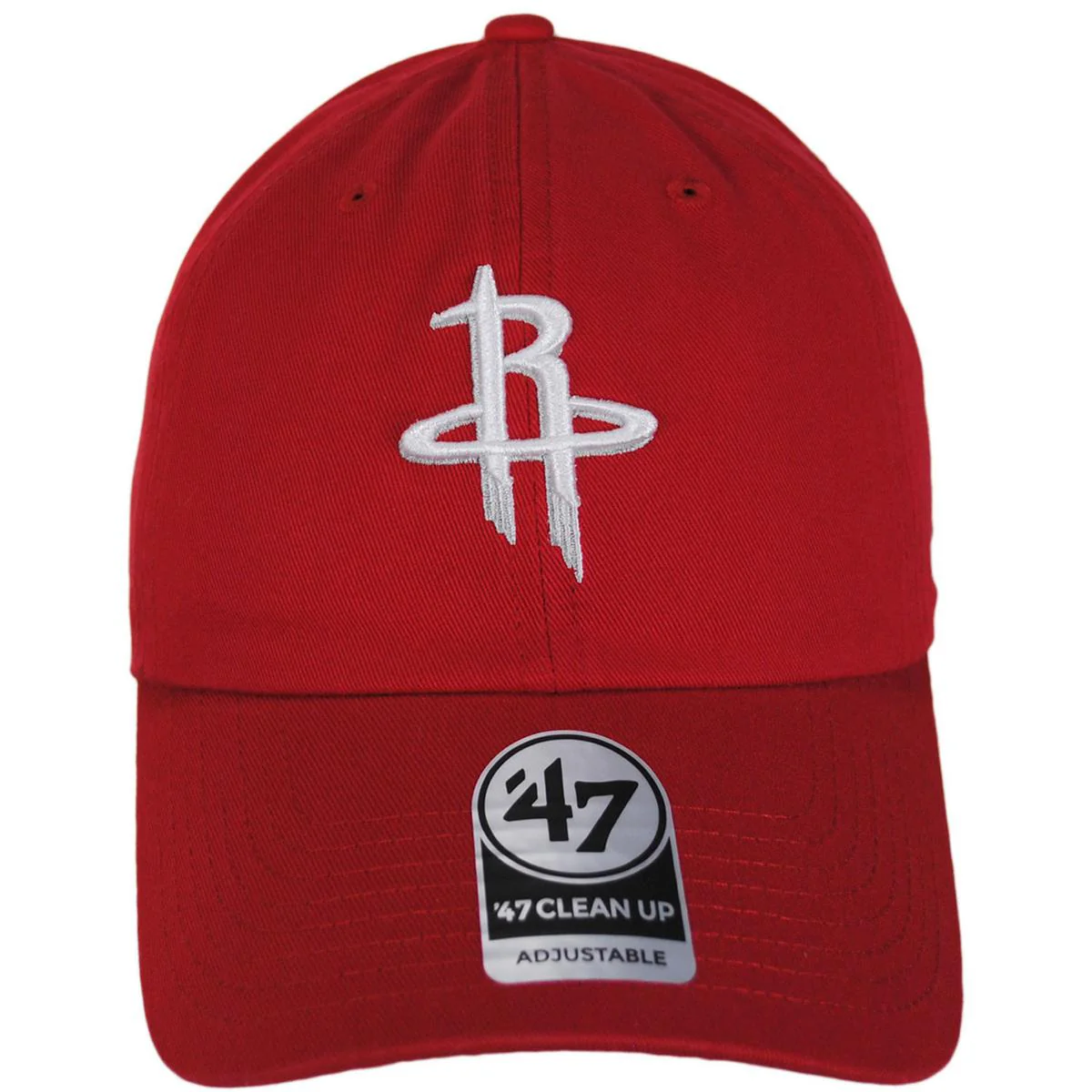Houston Rockets NBA Clean Up Strapback Baseball Cap Dad Hat - Image 6