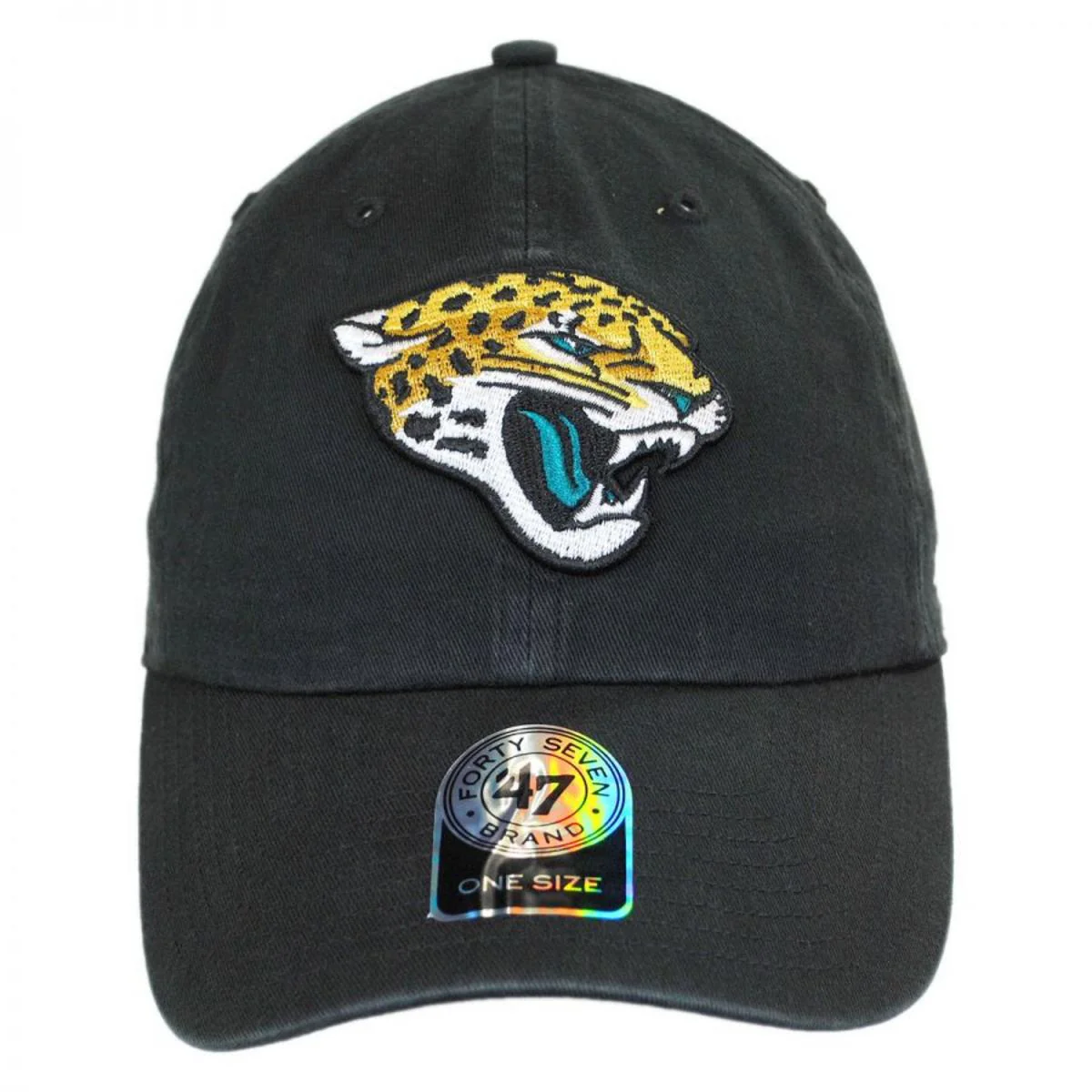 Jacksonville Jaguars NFL Clean Up Strapback Baseball Cap Dad Hat - Image 2