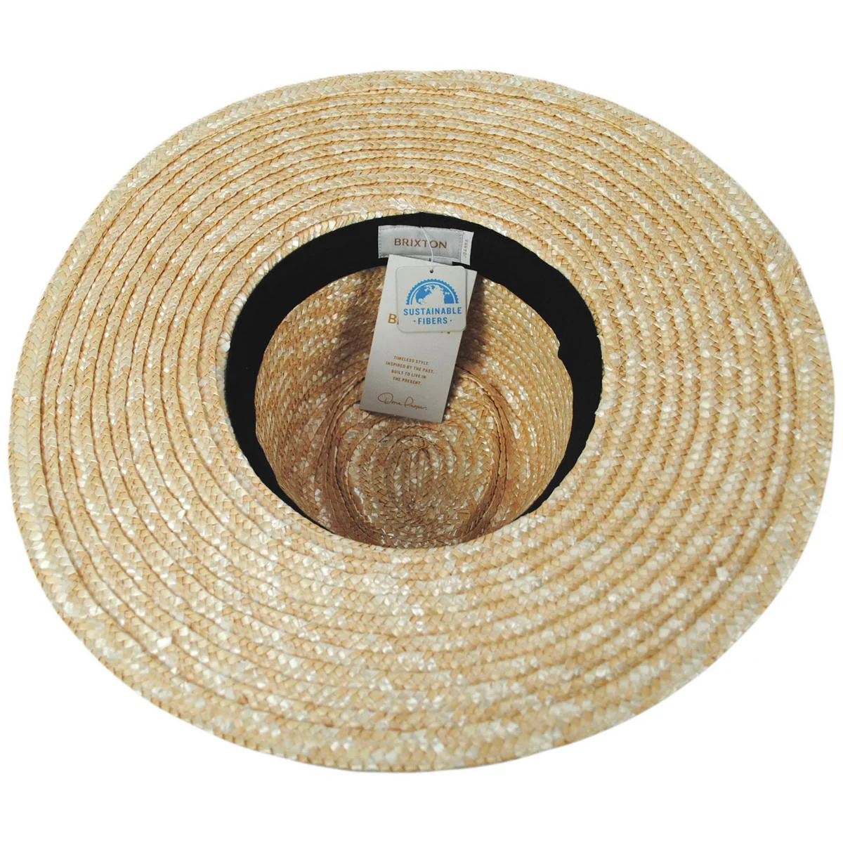 Joanna Wheat Straw Fedora Hat - Honey/Mojave/Black - Image 4