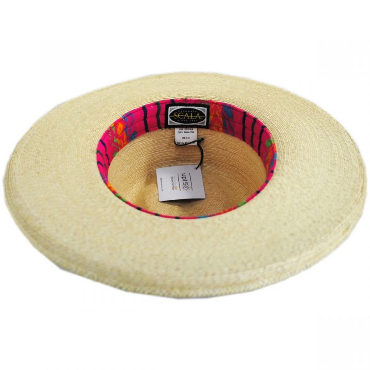 Justicia Palm Leaf Straw Fedora Hat - Image 4