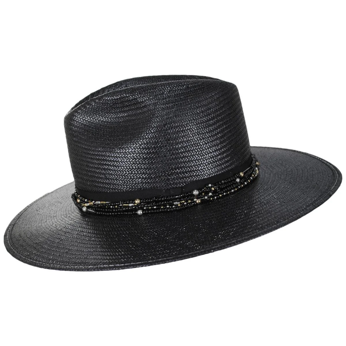 Kambra Shantung Straw Fedora Hat - Image 3
