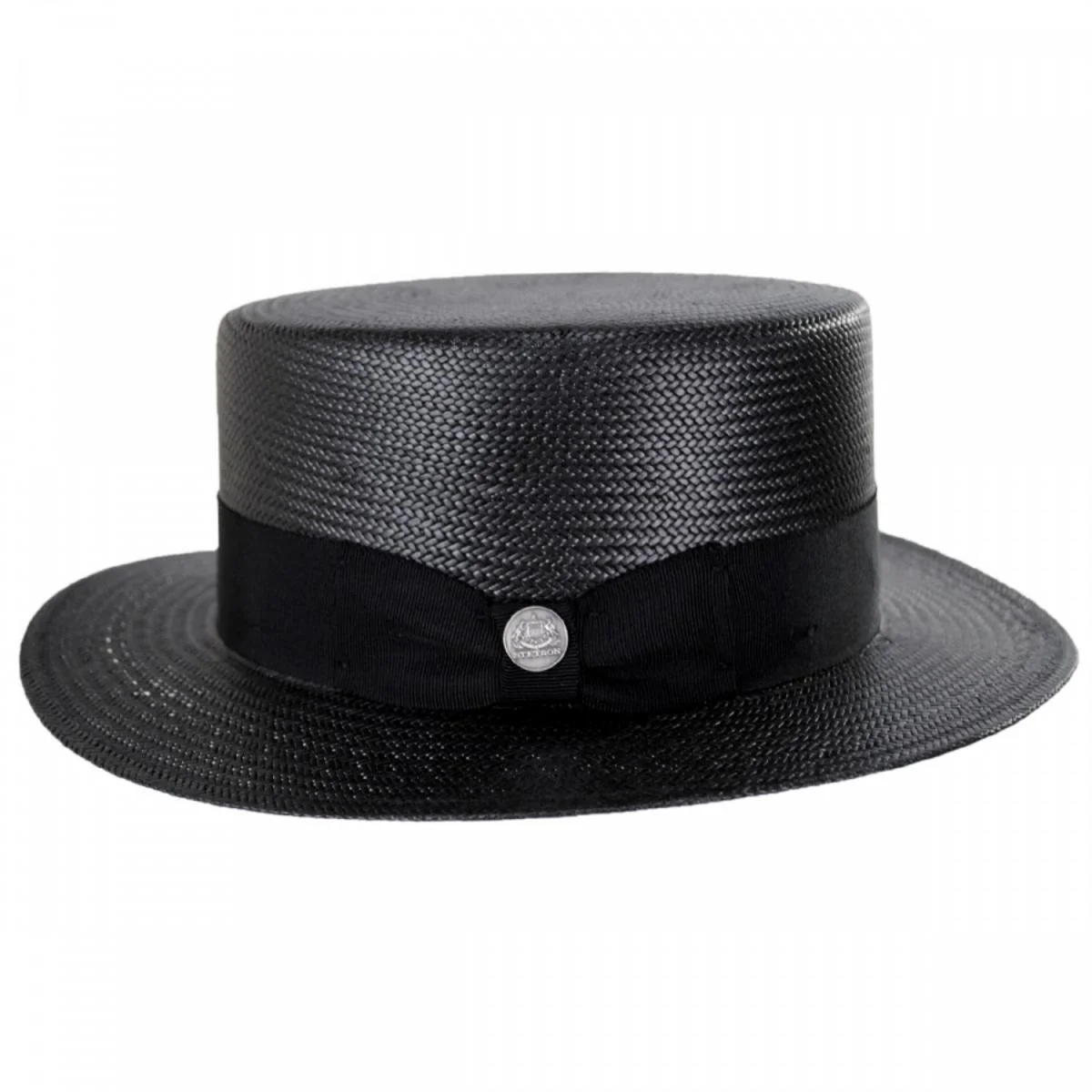 Keeneland Shantung Straw Skimmer Hat - Image 3