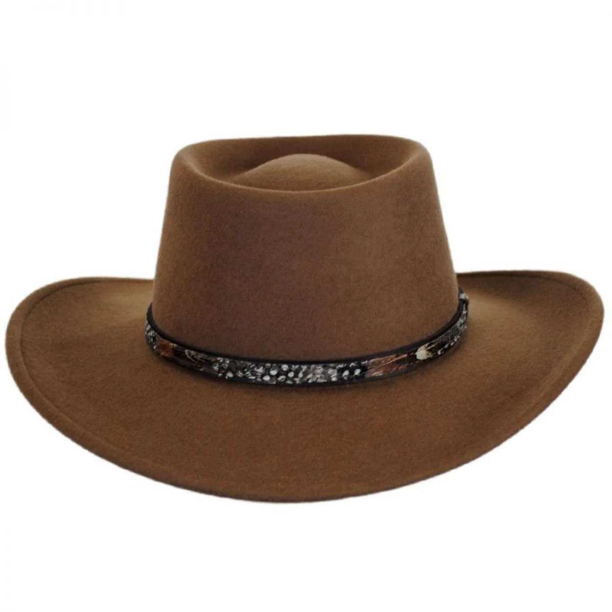Kelso Crushable Wool Felt Gambler Western Hat - Image 3