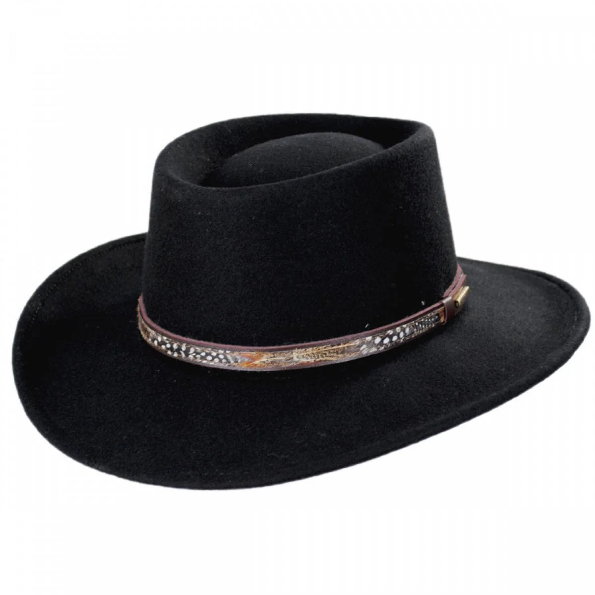 Kelso Crushable Wool Felt Gambler Western Hat - Image 6