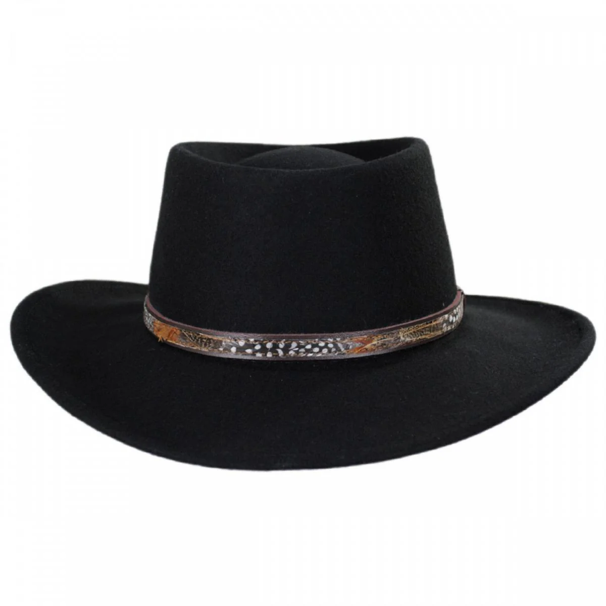 Kelso Crushable Wool Felt Gambler Western Hat - Image 7
