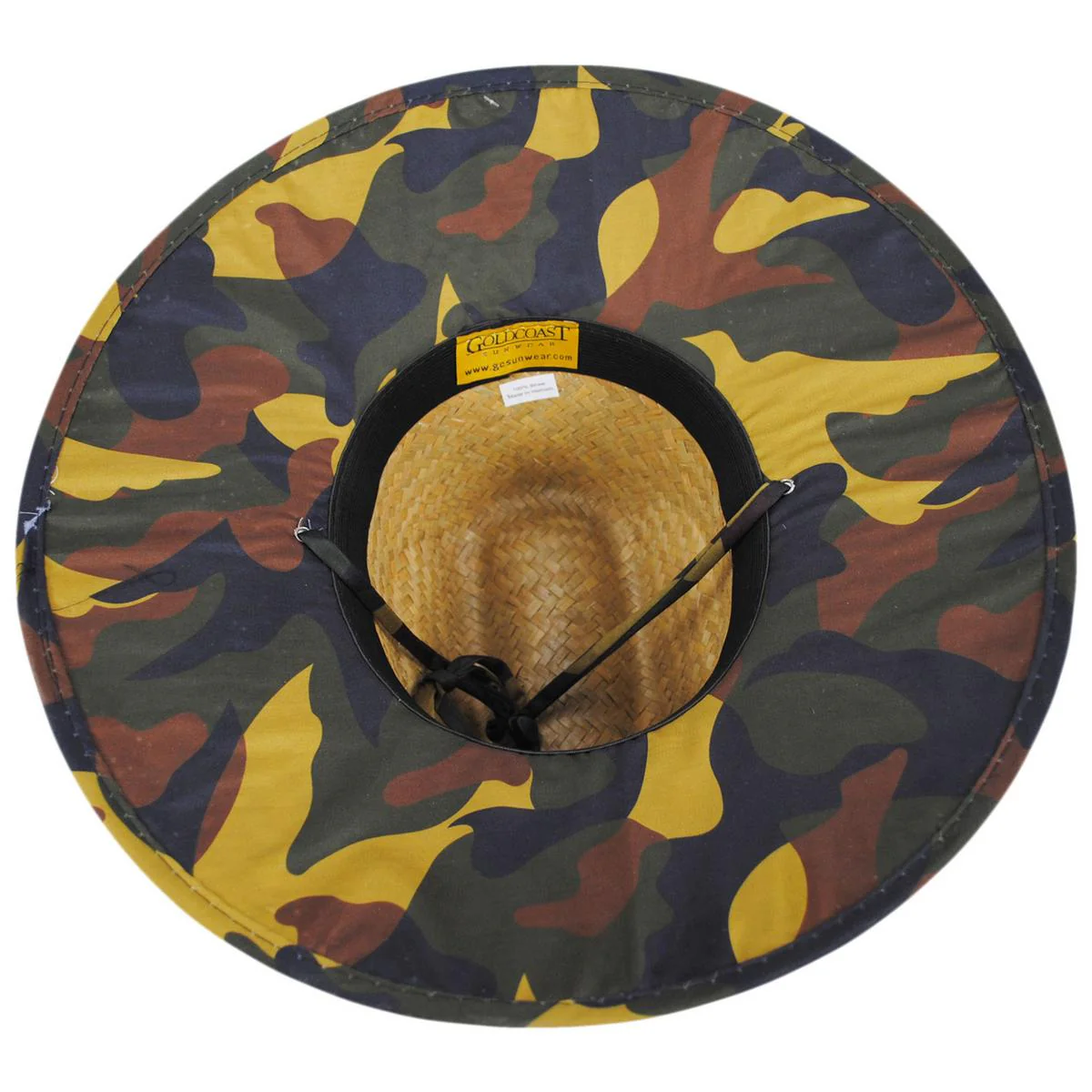 Kenny Camouflage Straw Lifeguard Hat - Image 4