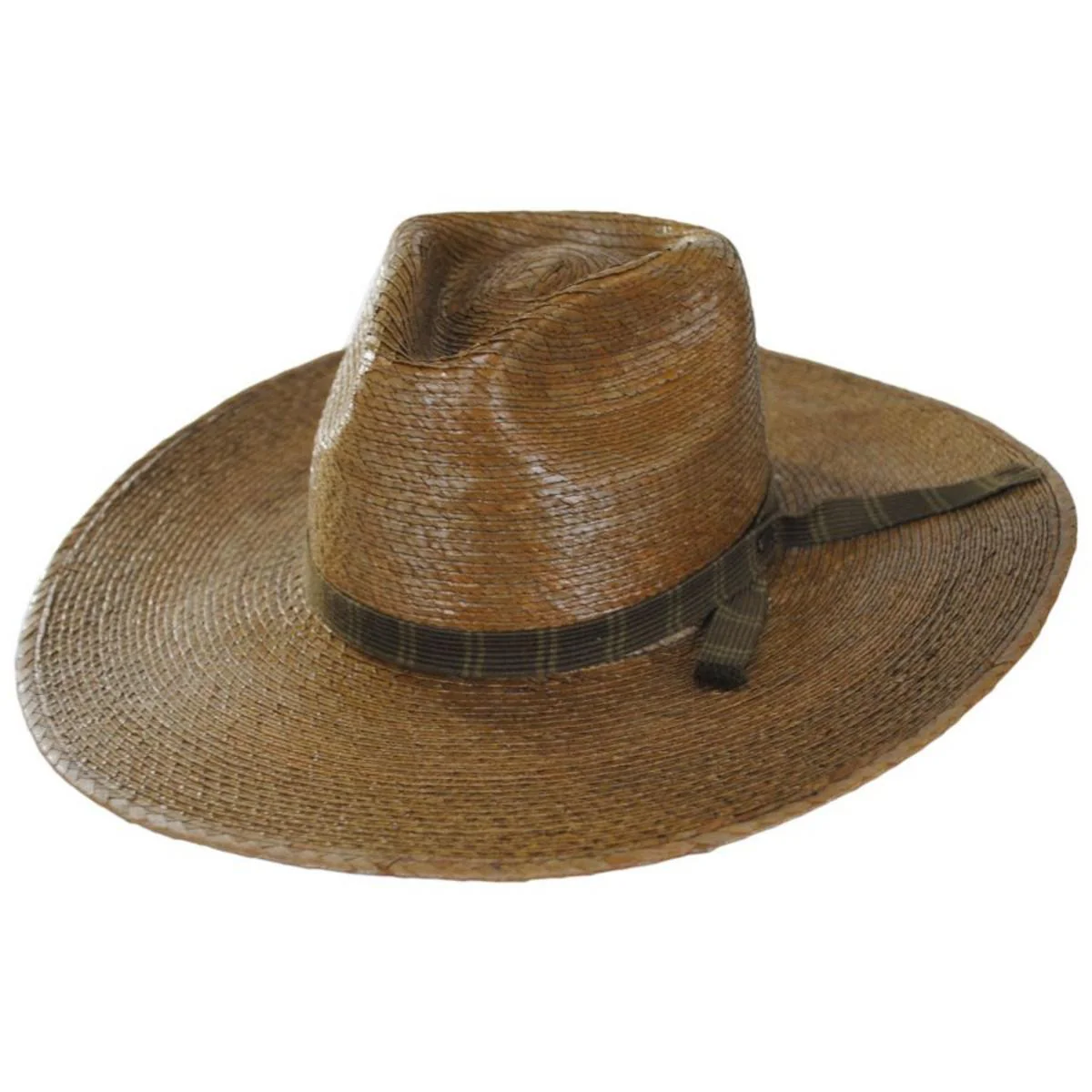 Leigh Palm Straw Fedora Hat - Toffee