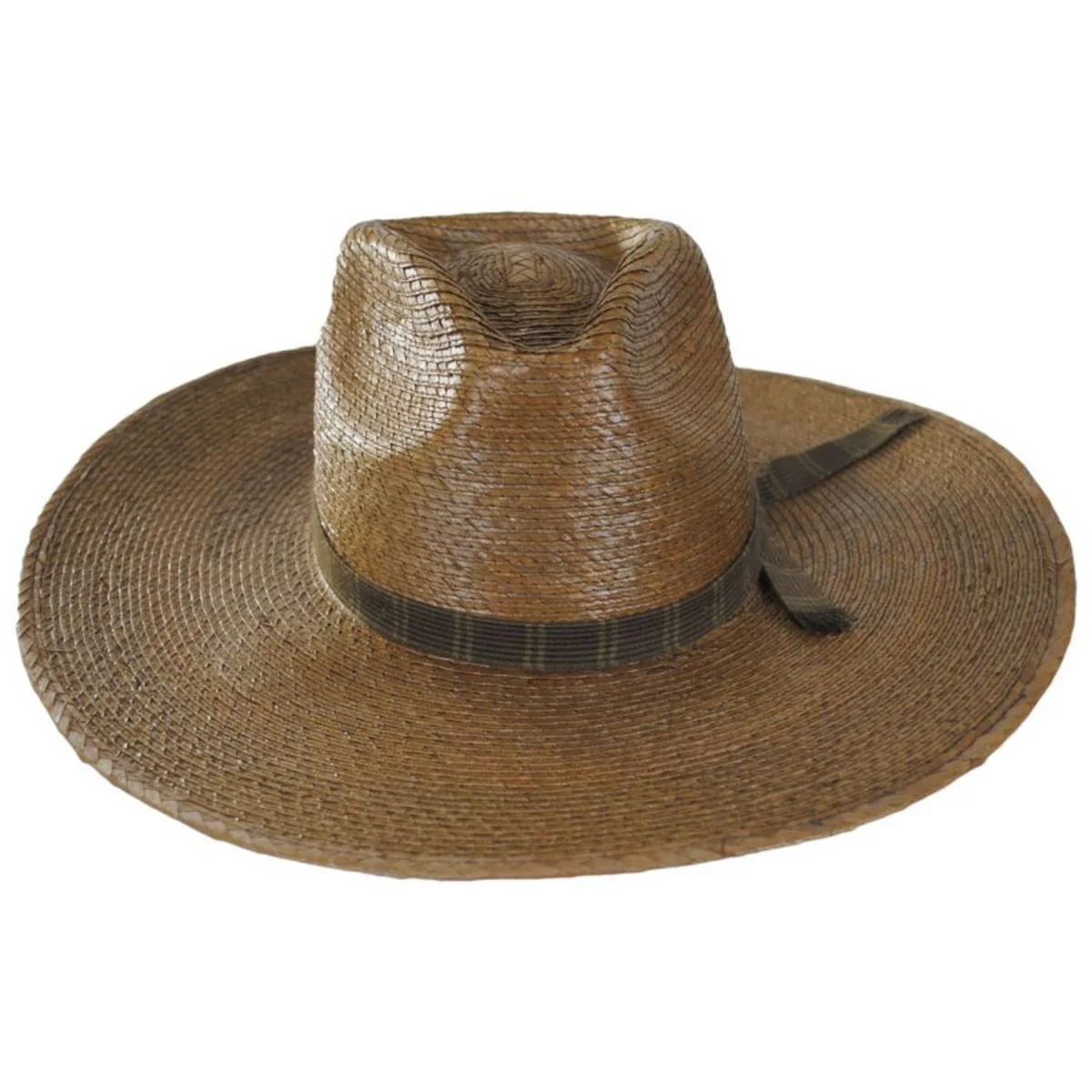 Leigh Palm Straw Fedora Hat - Toffee - Image 2