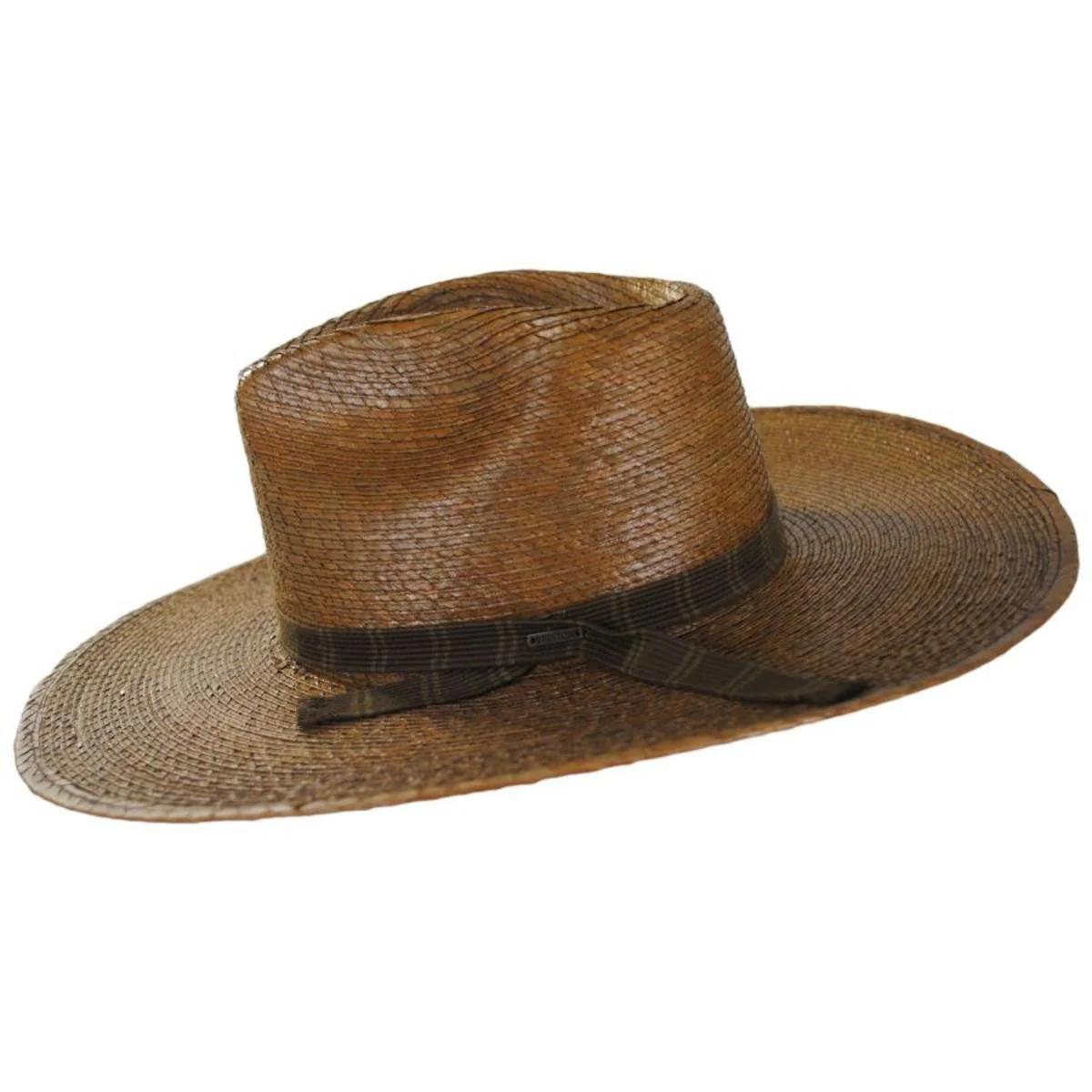 Leigh Palm Straw Fedora Hat - Toffee - Image 3