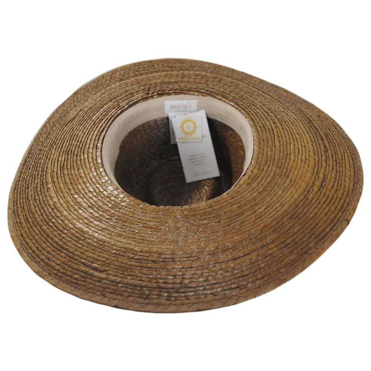Leigh Palm Straw Fedora Hat - Toffee - Image 4