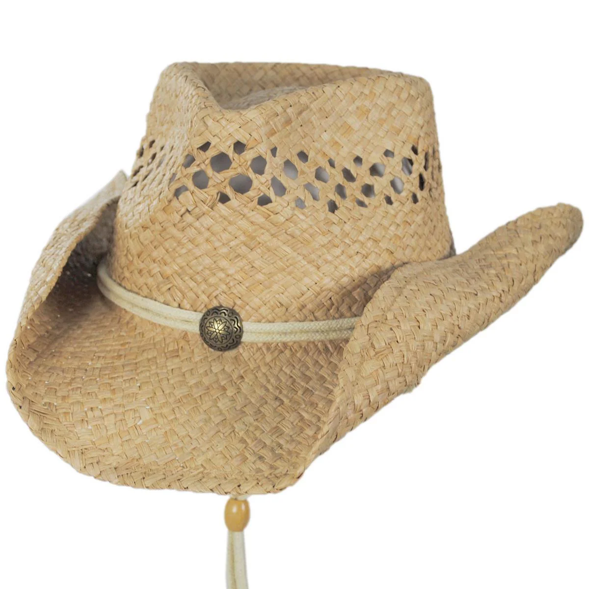 Maggie May Raffia Straw Western Hat